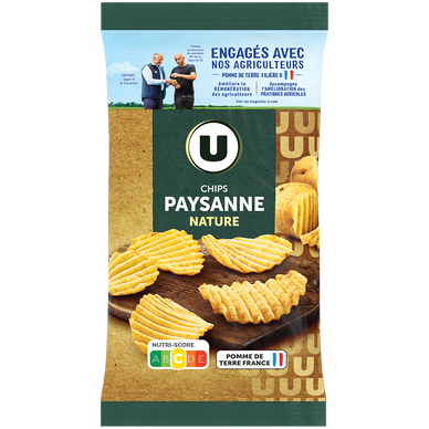 Chips paysanne nature  paquet de 150g