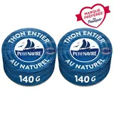 Thon au Naturel Démarche Responsable PETIT NAVIRE - 2x 140g  poid netégoutté