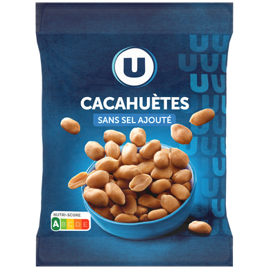 Cacahuètes grillées sans sel ajouté  paquet de 150g