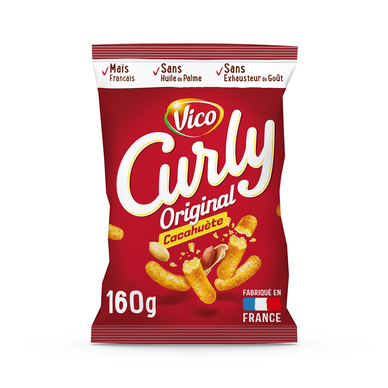 Biscuits apéritifs CURLY l'original, 160g