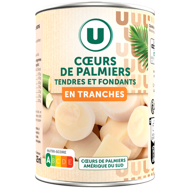 Coeurs de palmier en rondelles - Boîte 250g