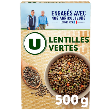 Lentille verte, étui de 500g