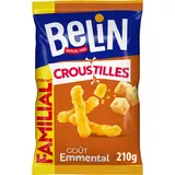 Croustilles Emmental Biscuits Salés Apéritifs BELIN, Format Familial 210g