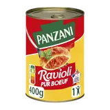 Ravioli pur boeuf PANZANI, boîte 1/2 de 400g