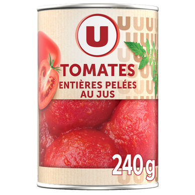 Tomates entières pelées au jus  - Boîte de 240g net égoutté