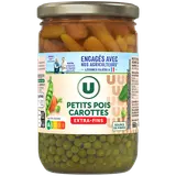 Petits pois et carottes extra-fins  - Bocal de 420g net égoutté