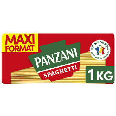 Pâtes SPAGHETTI blé Français PANZANI - 1kg