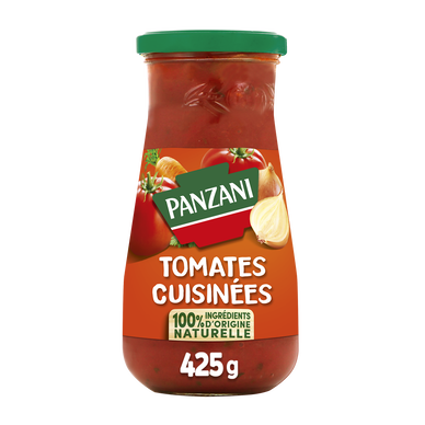 Sauce Tomates Cuisinées 100% ingrédients d'origine naturelle PANZANI -425g