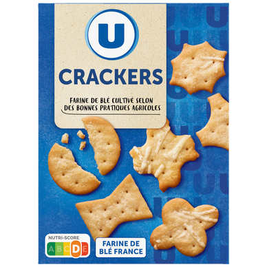 Biscuits apéritifs Crackers assortiment paquet de 100g