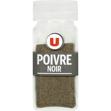 Poivre noir moulu  format classique, 45g