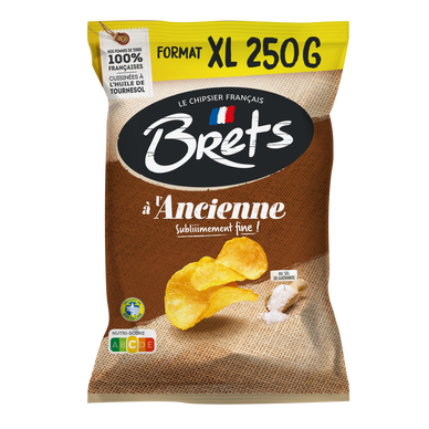 Chips à l'ancienne au sel de Guérande BRETS, 250g
