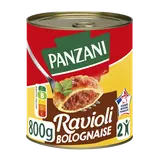 Raviolis à la sauce bolognaise PANZANI, boîte de 800g