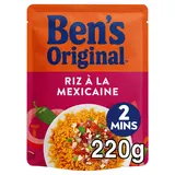 Riz cuisiné à la Mexicaine express 2min BEN'S ORIGINAL - Sachet micro-ondable 220g