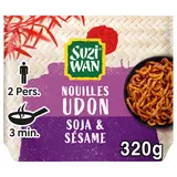 Nouilles Précuites wok Udon Soja Sésame SUZI WAN 2x160g