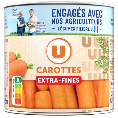 Carottes extra fines - Boîte 265g