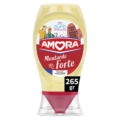 Moutarde fine & forte AMORA 265g
