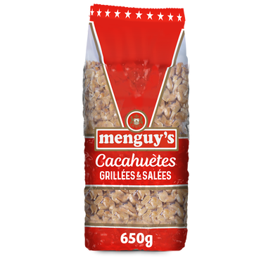 Cacahuètes grillées salées, MENGUY'S , 650g