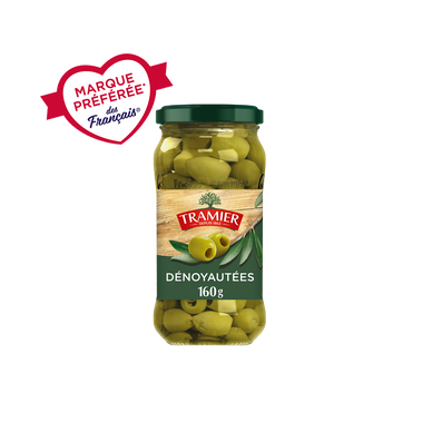 Olives Vertes Dénoyautées TRAMIER - bocal 160g