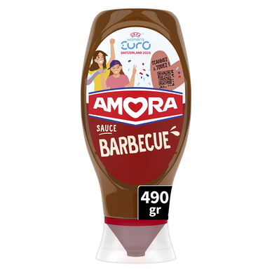 Sauce barbecue AMORA, flacon souple de 490g