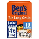 Riz Long grain cuisson rapide 10min BEN'S ORIGINAL - Sachets 4x125g (500g)