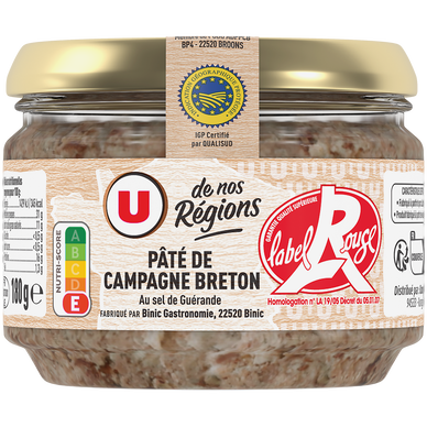 Pâté de campagne breton au sel de Guérande IGP LR  180g