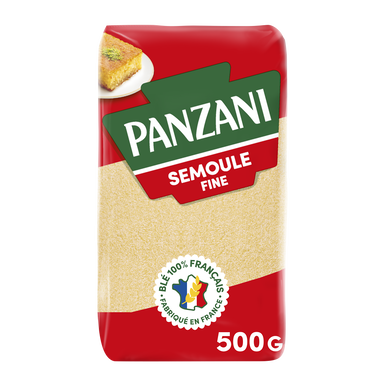Semoule de blé fine blé Français PANZANI - 500g