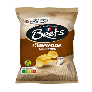 Chips ondulées nature à l'ancienne BRETS 6x25g