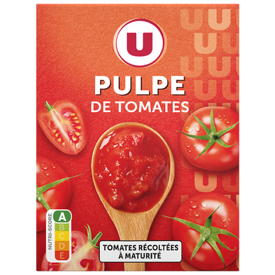 Pulpe de Tomates spécial mijotés finement concassé  paquet de 390g