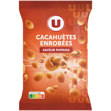 Cacahuètes enrobées goût paprika  sachet de 150g
