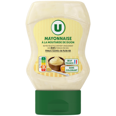 Mayonnaise à la moutarde de Dijon sans colorant squezz, 235g