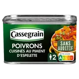 Poivrons cuisinés au piment d'Espelette CASSEGRAIN - Boîte 375g