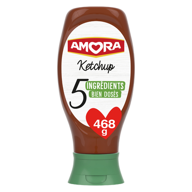 Ketchup 5 ingrédients AMORA 468g
