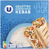 Tortillas durum pour kebab U x6 600g