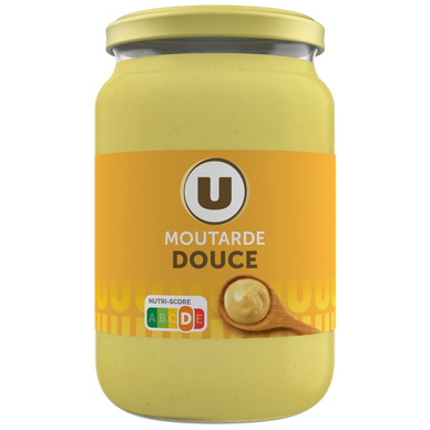 Moutarde douce  bocal en verre de 355g