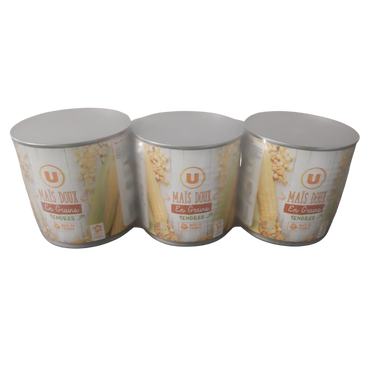 Maïs doux en grains - 3 boîtes de 285g
