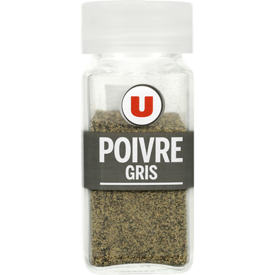 Poivre gris moulu classique  format classique, 40g