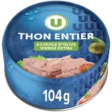 Thon entier huile olive pêche ligne, 150g