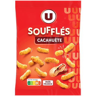 Biscuits apéritifs Snacks goût cacahuètes sachet de 90g