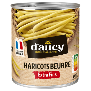 Haricots beurre extra fins Cultivé en France D'AUCY - 440g