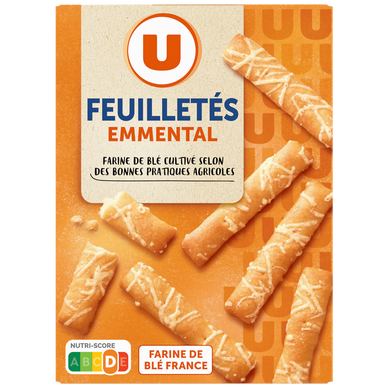 Crackers feuilletés emmental  paquet de 85g
