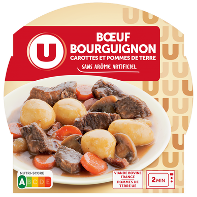 Plat cuisiné Boeuf bourguignon carottes et pomme de terre 300g