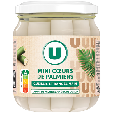 Mini coeurs de palmier - Bocal de 110g net égoutté