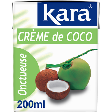 Crème de noix de coco KARA, brique de 200ml