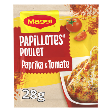 Assaisonnement papillotes de poulet paprika MAGGI, sachet de 28g