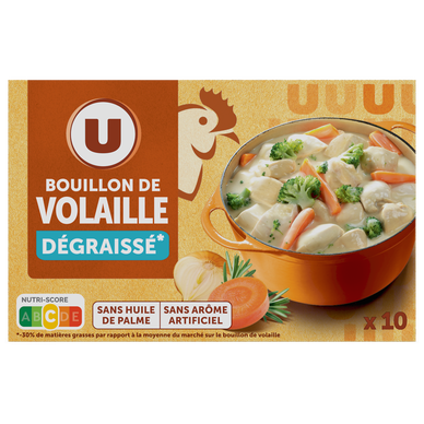 Bouillon de volaille dégraissé  10 cubes  -  100g