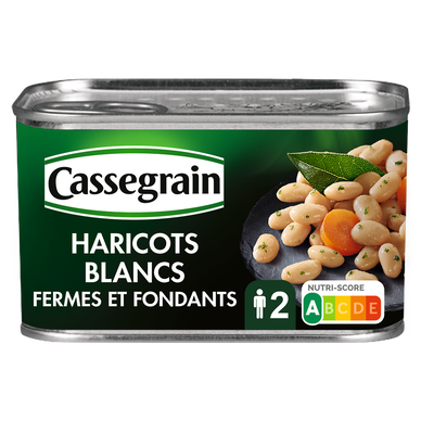 Haricots blancs cuisinés CASSEGRAIN - Boîte 400g