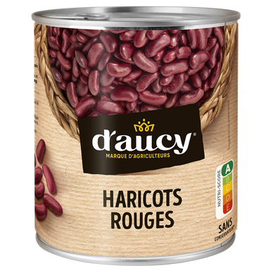 Haricots rouges D'AUCY - Boîte 500g