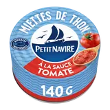 Miettes de thon à la sauce tomate démarche responsable PETIT NAVIRE 140g