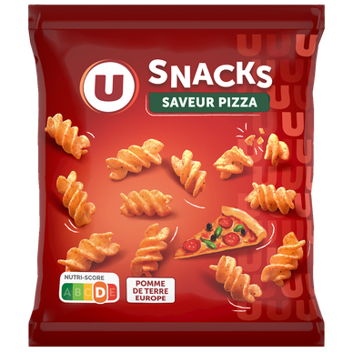 Biscuits apéritifs Snacks goût pizza sachet de 60g