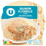Plat cuisiné Saumon à l'oseille et duo de riz barquette micro-ondablede 300g